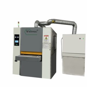 Máquina de rebarbação de chapas metálicas com 800 mm de largura